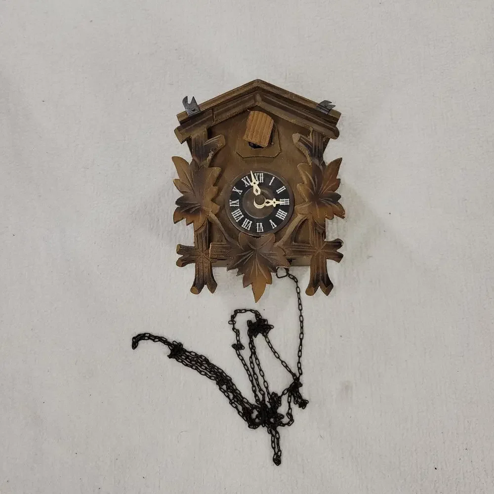Vintage Cuckoo Clock Brown Clocks Swedish Clocks Time Black Forest